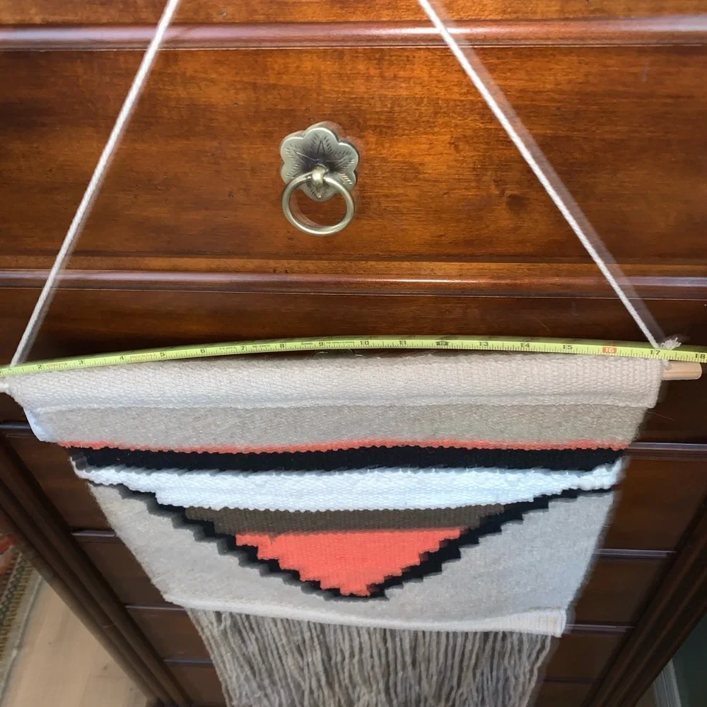Bohemian Retro Woven Wall Hanging Wall Decor 44x18 Natural